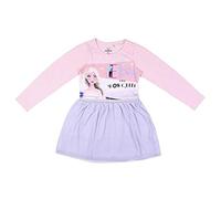 Disney Frozen Robe pour Filles, Jupe Tutu Scintillante, Conception de Robe Elsa La Reine des Neiges Cadeau pour Filles, Taille 4 Ans
