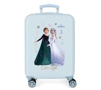 Disney Frozen Seek Courage Valise Cabine Bleu 34x55x20 cms ABS rigide Serrure à Combinaison Latérale 32L 2,62 kgs 4 Double Roues Bagage à Main