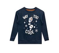 Disney Frozen Sweat-Shirt Garçon Bleu Olaf 7-8 Ans