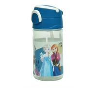 Disney Frozen Together Plastc Bottle with Strap (350ml) GIM55139204, Gourde enfant avec Capuchon encliquetable Ane et Elsa