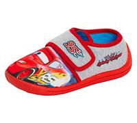 Disney Garçons Chaussures Disney Cars Chaussons à fermeture facile Bottes Pantoufles pour enfant Lightning McQueen, Rouge, 6 UK Child