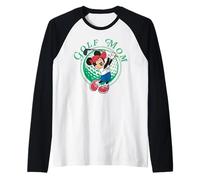 Disney Golf Mom Minnie Mouse Golfing Mother's Day Tee Manche Raglan