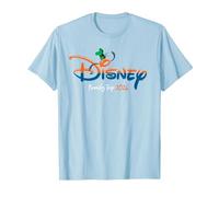 Disney Goofy Script Logo Family Trip 2026 Vacation T-Shirt, Homme, Bleu Céleste, S