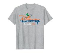 Disney Goofy Script Logo Family Trip 2026 Vacation T-Shirt, Homme, Gris Chiné, S
