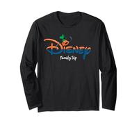 Disney Goofy Script Logo Family Trip Vacation Matching Manche Longue