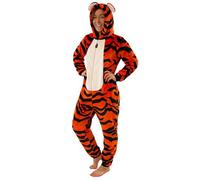 Disney Grenouillere Tigger Winnie The Pooh Adultes | Combinaisons Pyjama Femme | Costume de Tigger en Polaire Adulte | Tailles Petites à XX-Large | Marchandise Officielle Winnie l'ourson | Grand