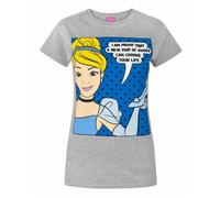 Disney Gris Cinderella T-shirt à manches courtes Femme