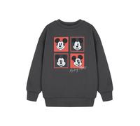 Disney Gris Mickey Mouse Squares Sweat-shirt Garçon