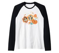 Disney Halloween Mickey & Minnie Pumpkins and Picture Frames Manche Raglan