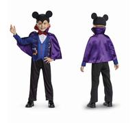 Disney Halloween Mickey Mouse Vampire Costume for Kids, Officially Licensed by Disguise, Comfortable Fit with Detailed Design