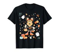 Disney Halloween Minnie Mouse Cute Cat Costume Collage T-Shirt