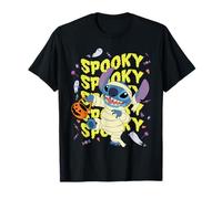 Disney Halloween Stitch Mummy Costume Groovy Wavy Spooky T-Shirt