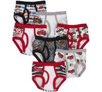 Disney Handcraft Little Boys Cars 5 Pack Brief, Multi, 8