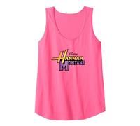 Disney Hannah Montana Logo Débardeur, Femme, Rose Fluo, XXL