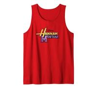 Disney Hannah Montana Logo Débardeur, Homme, Rouge, M