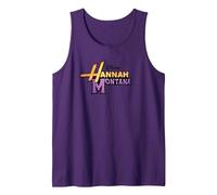 Disney Hannah Montana Logo Débardeur, Homme, Violet, M