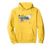 Disney Hannah Montana Logo Flower Sweat à Capuche, Unisexe pour adultes, Citron, L