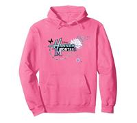 Disney Hannah Montana Logo Flower Sweat à Capuche, Unisexe pour adultes, Rose vif, S