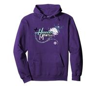 Disney Hannah Montana Logo Flower Sweat à Capuche, Unisexe pour adultes, Violet, XL