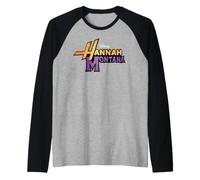 Disney Hannah Montana Logo Official Disney Channel TV Series Manche Raglan