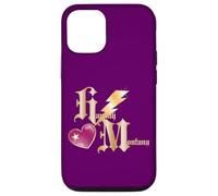Disney Hannah Montana Thunderbolt Heart Initials Logo Coque pour iPhone 12/12 Pro
