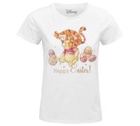 Disney « Happy Easter Winnie » WODWINITS011 T-Shirt Femme, Blanc, Taille L