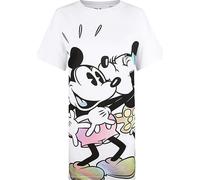 Disney - Haut de pyjama pour femme TV183 (M) (Blanc/Noir/Rose)