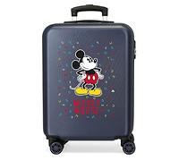 Disney Have a good day Mickey Valise Trolley Cabine Bleu 37x55x20 cms Rigide ABS Serrure à combinaison 34L 2,6Kgs 4 roues doubles Bagage à main