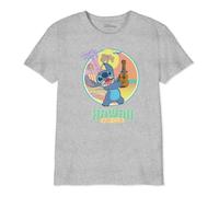 Disney « Hawaii Surf Club » BODLILOTS014 T-Shirt Garçon, Gris Melange, Taille 12 Ans