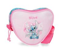 Joumma Disney Heart Stitch Sac bandoulière Rose 17 x 14,5 x 4 cm Polyester 1,7 L, Rose, Talla única, Sac bandoulière