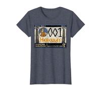 Disney Hercules Grecian Marathon Poster T-Shirt, Femme, Bleu Chiné, S