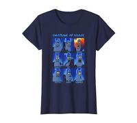 Disney Hercules Hades Emotions T-Shirt, Femme, Bleu Marine, XL