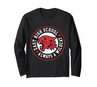 Disney High School Musical La comédie musicale La série Wildcat Manche Longue, Unisexe pour adultes, Noir, S