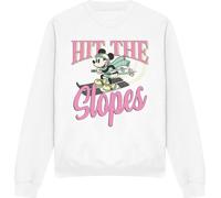 Disney - "Hit The Slopes" Sweat-shirt Homme/Femme Unie TV3996 (S) (Blanc)