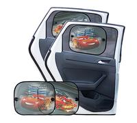 HiTS4KiDS - Lot de 2 Pare-Soleil de Voiture pour bébé avec Protection UV - Pare-Soleil pour Enfants avec ventouses - Pare-Soleil pour vitres latérales - Occultant pour fenêtres de Voiture - Cars