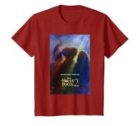 Disney Hocus Pocus 2 Poster T-Shirt, Enfant, Canneberge, 12 ans
