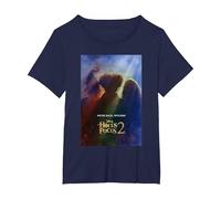 Disney Hocus Pocus 2 Poster T-Shirt, Femme Grandes tailles, Bleu Marine, 1X