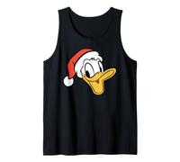 Disney Holiday Donald Duck Big Face Santa Hat Christmas Débardeur