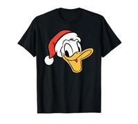 Disney Holiday Donald Duck Big Face Santa Hat Christmas T-Shirt