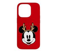 Disney Holiday Mickey Mouse Big Face Reindeer Christmas Coque pour iPhone 14 Pro
