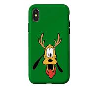 Disney Holiday Pluto Big Face Reindeer Antlers Christmas Coque pour iPhone X/XS