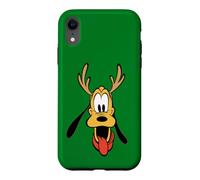 Disney Holiday Pluto Big Face Reindeer Antlers Christmas Coque pour iPhone XR