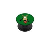 Disney Holiday Pluto Big Face Reindeer Antlers Christmas PopSockets PopGrip Adhésif