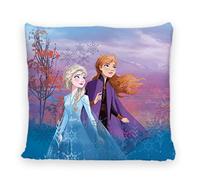 Disney Home Frozen Coussin décoratif avec Rembourrage et Fermeture éclair, 40 x 40 cm, avec Rembourrage, Superbe Coussin décoratif pour canapé, Salon et Chambre à Coucher