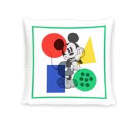 Disney Home Mickey Mouse Coussin décoratif avec Rembourrage et Fermeture éclair, 40x40cm à Lancer Superbe pour canapé, Salon Chambre Coucher Doux, 1 Stück (1er Pack)
