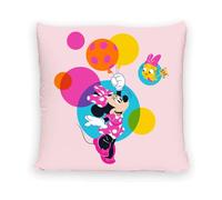 Disney Home Minnie Mouse Coussin décoratif avec Rembourrage et Fermeture éclair, 40x40cm à Lancer Superbe pour canapé, Salon Chambre Coucher Doux, 1 Stück (1er Pack)