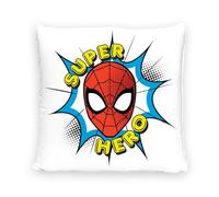Disney Home Spiderman Coussin décoratif avec Rembourrage et Fermeture éclair, 40x40cm à Lancer Superbe pour canapé, Salon Chambre Coucher Doux, 1 Stück (1er Pack)