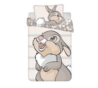 Disney Housse de Couette bébé Panpan Disney Bambi 100% Coton Parure de lit 100x135cm Taie 40x60cm