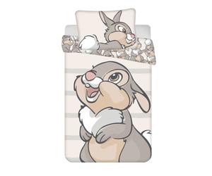 Disney Housse de Couette bébé Panpan Disney Bambi 100% Coton Parure de lit 100x135cm Taie 40x60cm