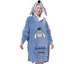 Disney I-Aah âne Oversize Hoodie Cozy avec Oreilles pour Femmes - Winnie Puuh Surdimensionné Pull Douillet Pull Couverture Moelleux Bleu pour Femmes